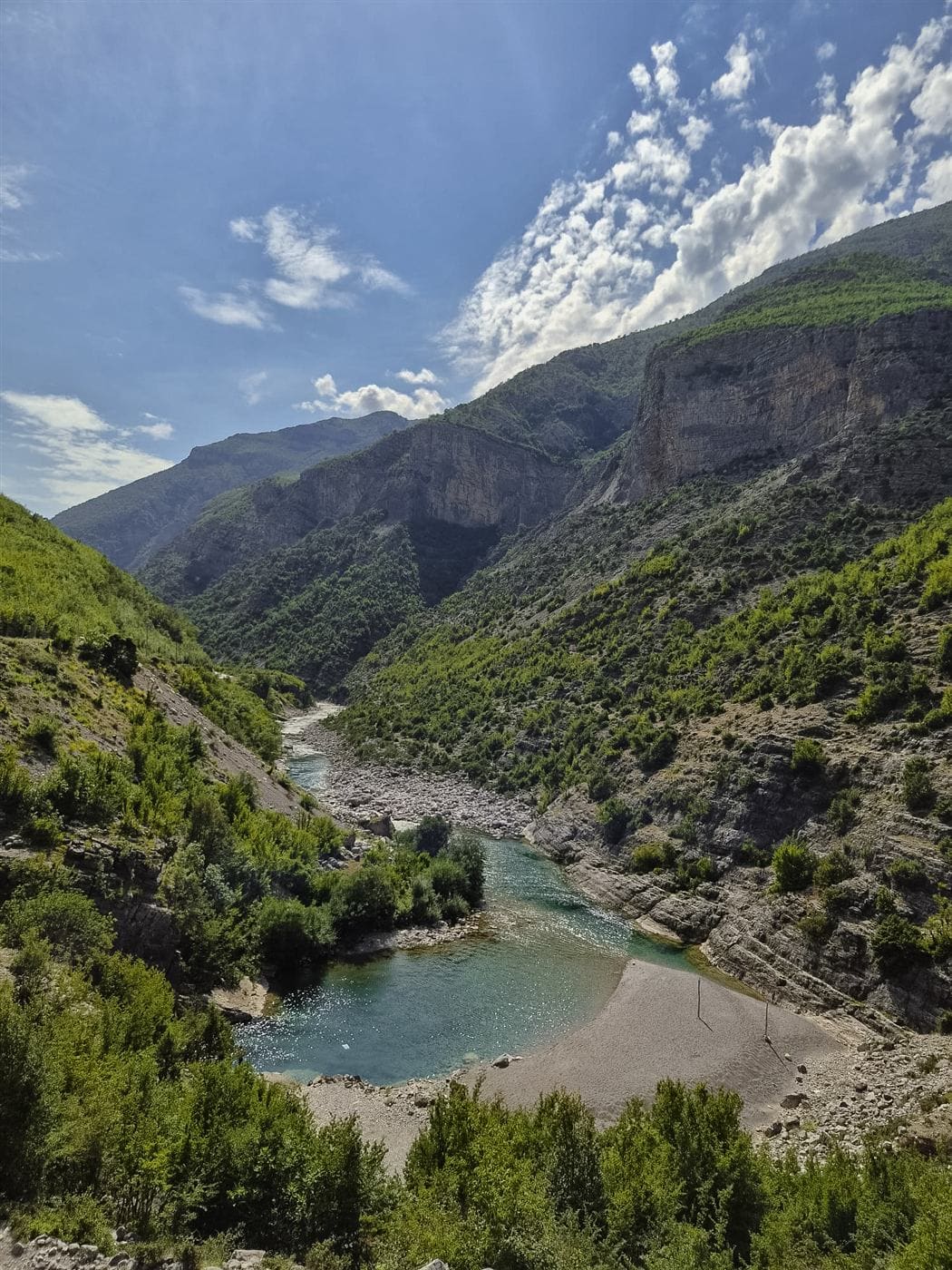 Fly fishing water in Albania
