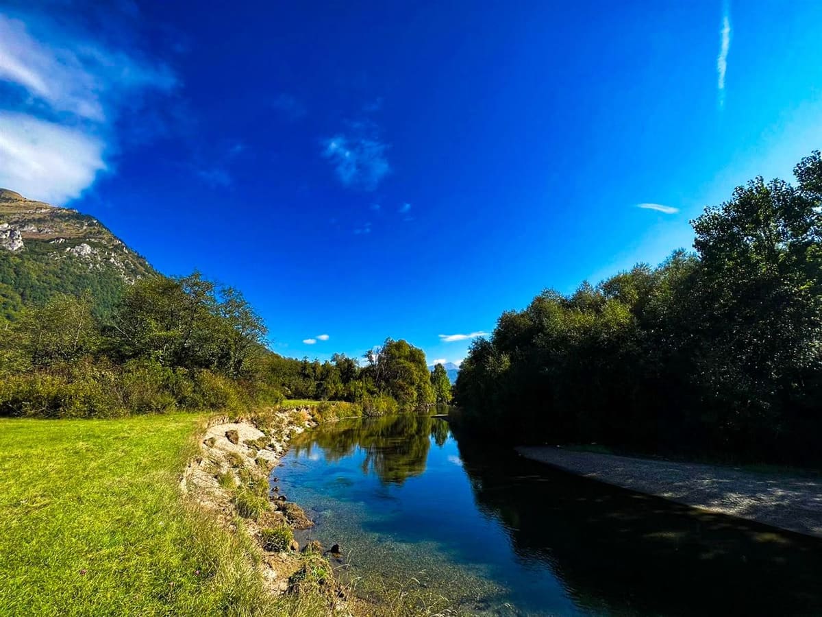 Fly fishing water in Montenegro